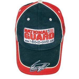 National Guard Roush Racing Greg Biffle Cap Hat Blue Red